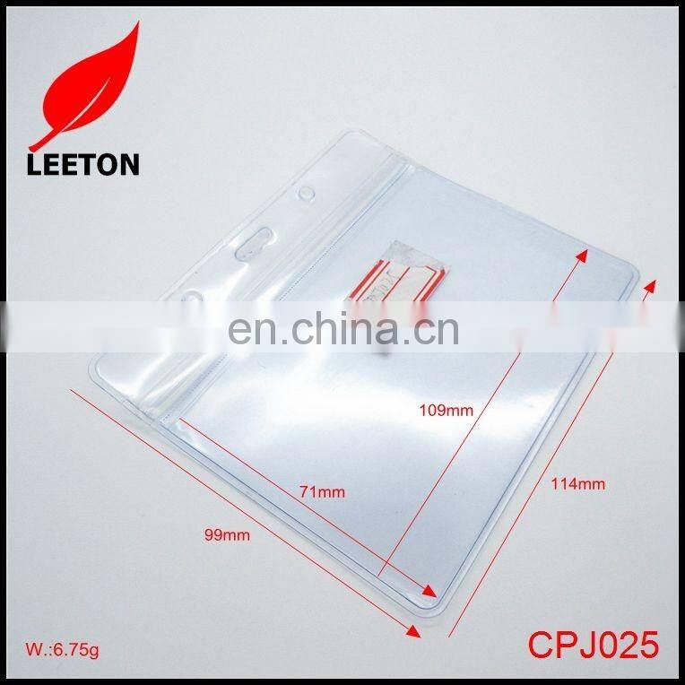 Factory supply Good quality clear PVC name badge holder
