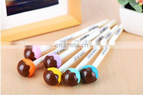 Chocolate Lollipop Shaped Black Ink Gel Pen