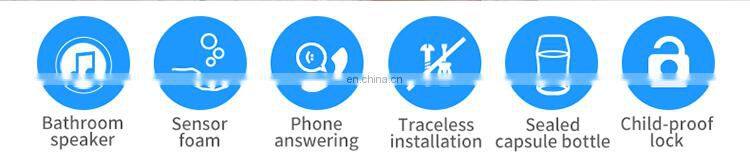 Lebath infrared foam pump soap dispenser holder