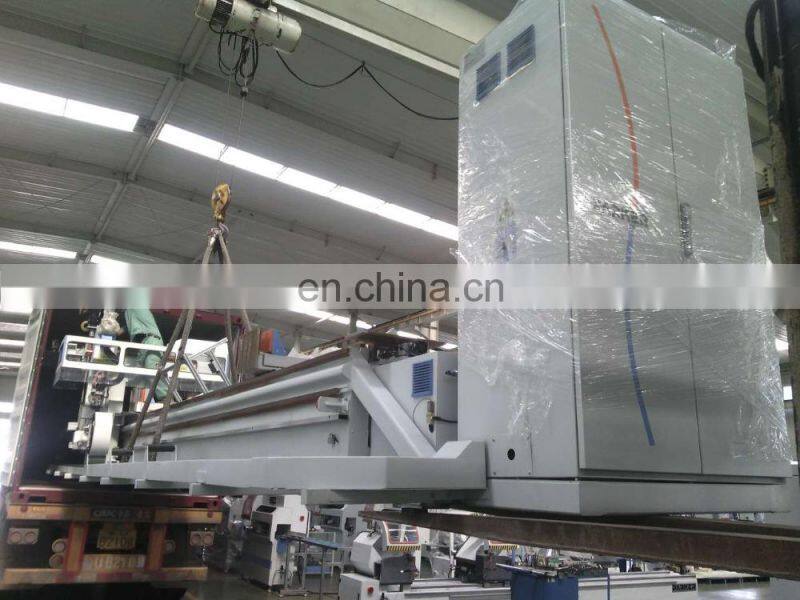 aluminium and PVC profiles cnc control double head saw/aluminum double mitre saw
