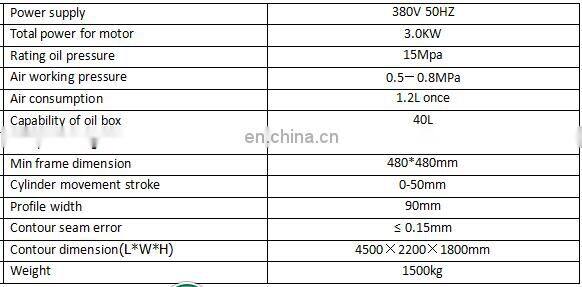 aluminum double head corner joint crimping machine window and door frame corner crimping machine