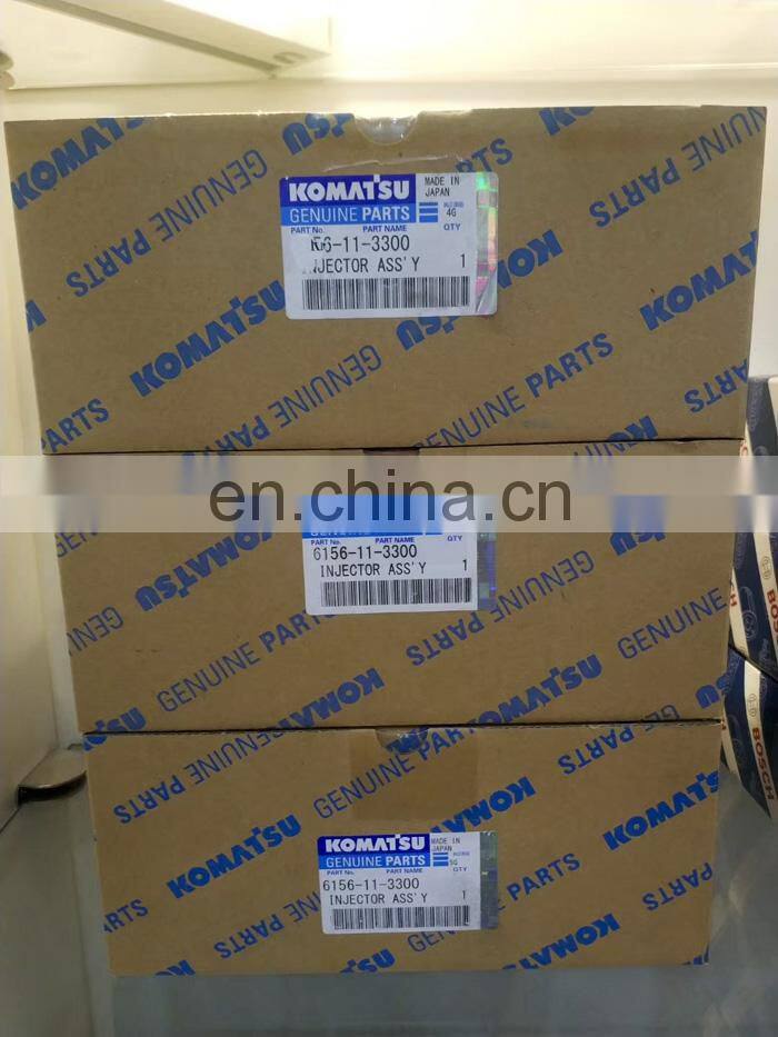 Common Rail Diesel Fuel injector 095000-1210 6156-11-3300 6156-11-3301 095000-1211 for Komatsu SA6D125E PC400-7 PC450-7