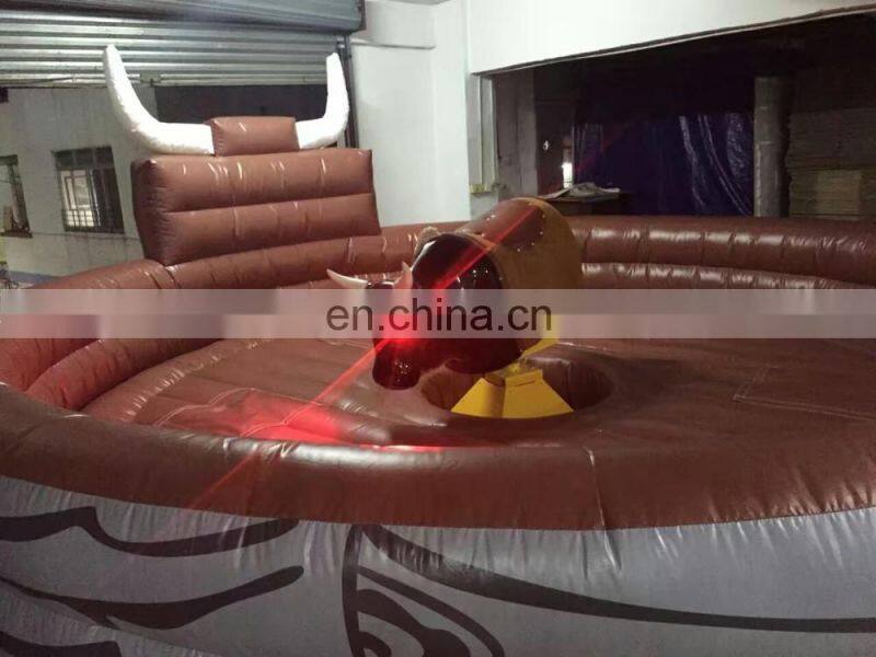Crazy Outdoor Playground Rodeo Bull Sport Game Inflatable Mechanical Bull Riding For Sale