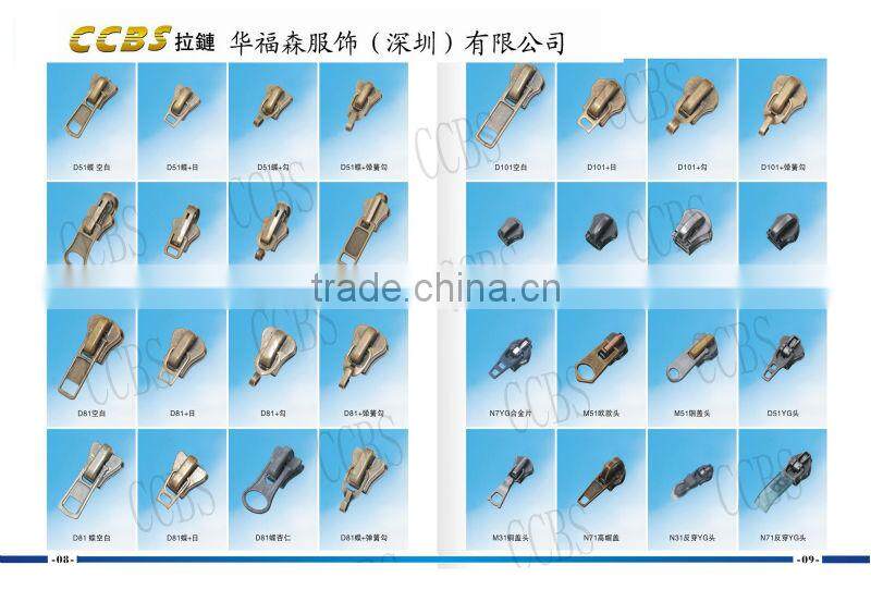 No.5 Nylon Non Lock Slider with customized logo