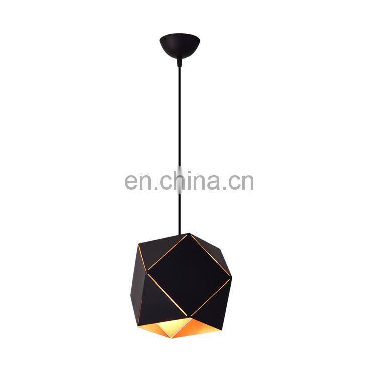 Popular Design Black White Square Hanging Lights Led Modern Fancy Pendant Light