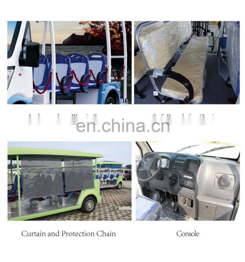 cheap smooth shape customizable China Made 18 seater gasoline car