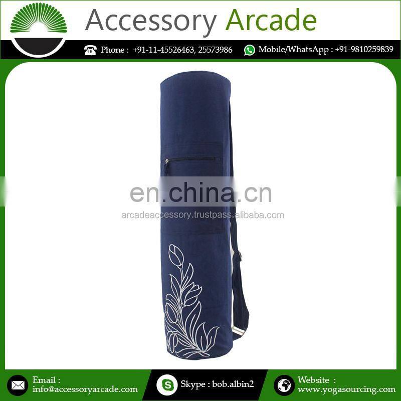 Top Quality Multi Color New Stylish Embroidery Special Design In Drawstring Custom Yoga Mat Bag