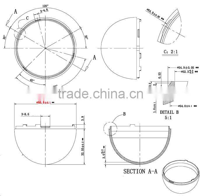 7W 9W E27 A55 LED Heatsink