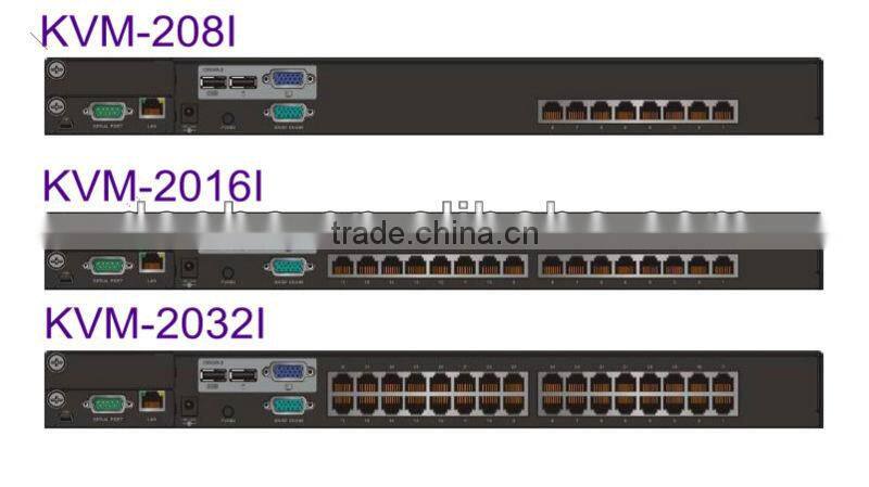 16 ports Cat5 KVM switch over IP