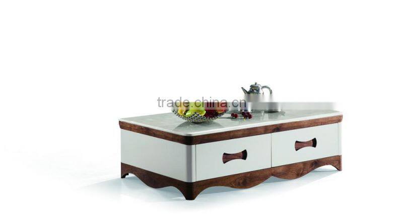 2016 living room center table with drawers