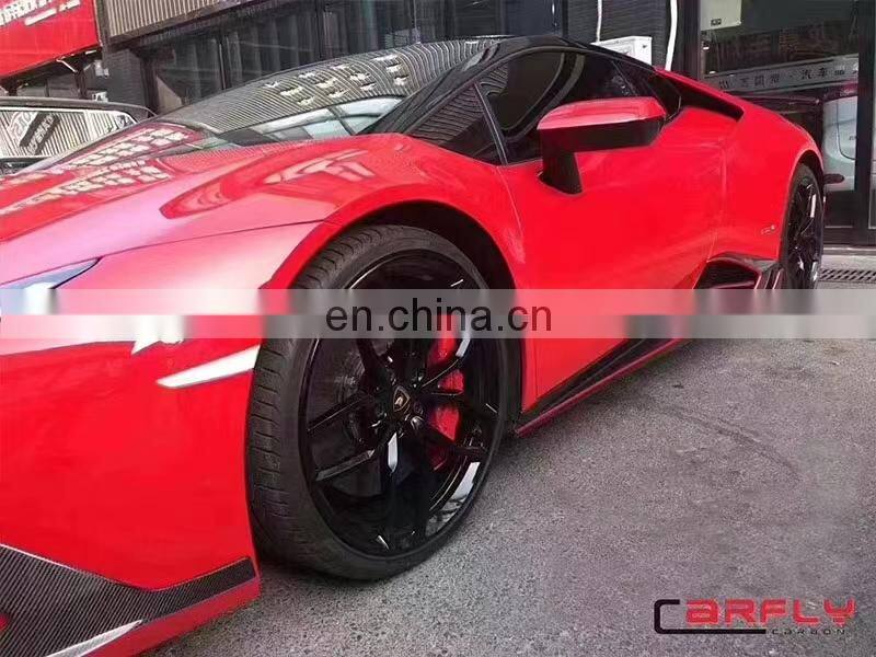 Runde Carbon Fiber Material For Lamborghini Huracan LP610 Mansory Style Body Kit Front Lip Rear Lip Side Skirts Spoiler