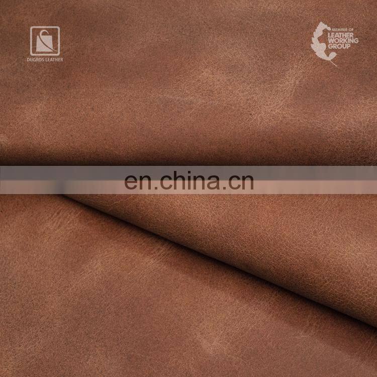Premium Vintage Look Full Grain Natural Vegetable Tanned Genuine Leather at Wholesale Price