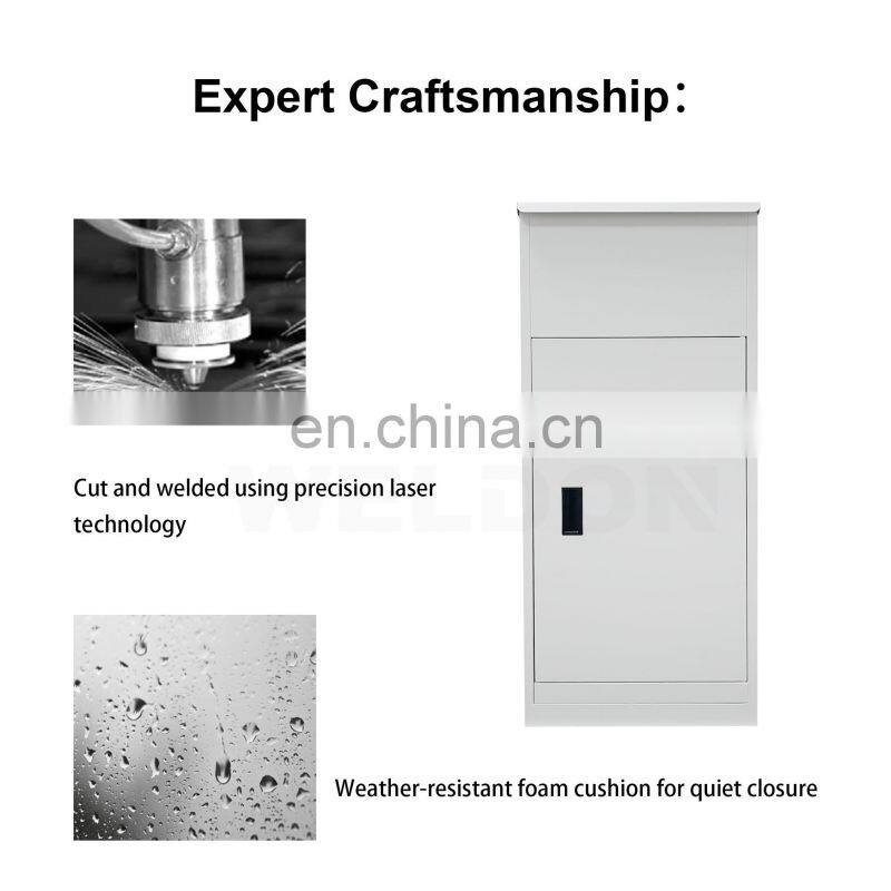 Combination Code Lock Parcel Box Product metal outdoor parcel delivery box  Freestanding Locking Parcel Drop Box