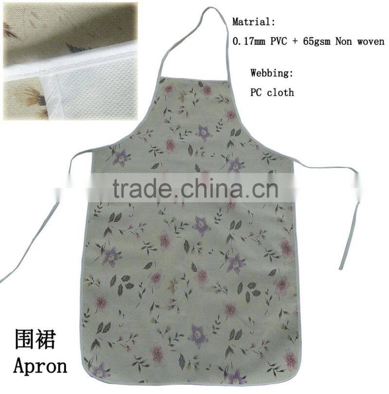 Household Cleaning plastic apron, pe apron, plastic pvc kitchen apron