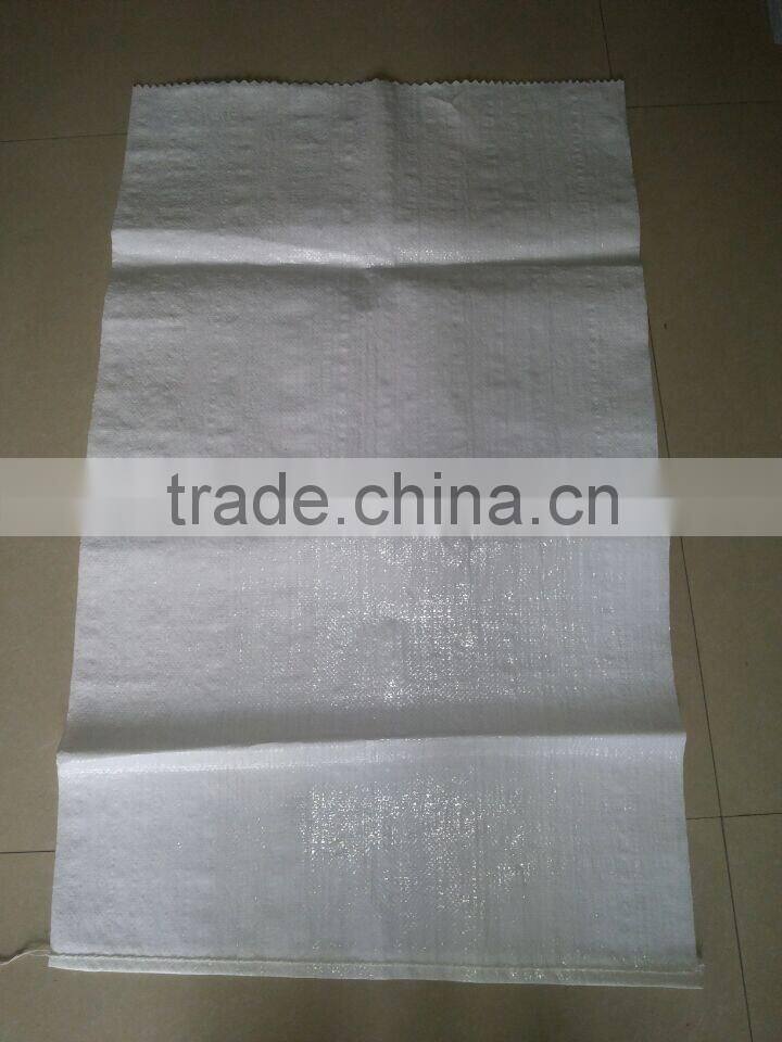 White pp woven bag/sack for rice/flour/food/wheat 40KG/50KG