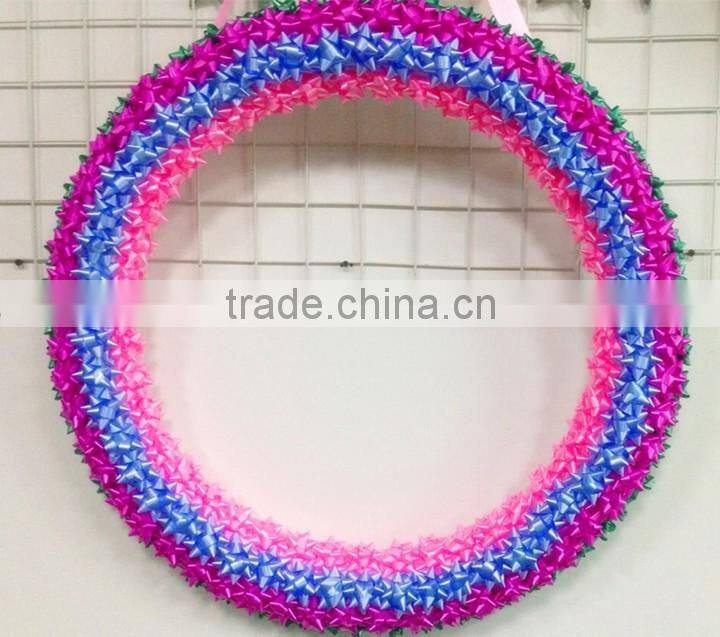 New Design Tower-shape Table Decorative Ribbons made of Star Bows for Party, Xmas Decorative