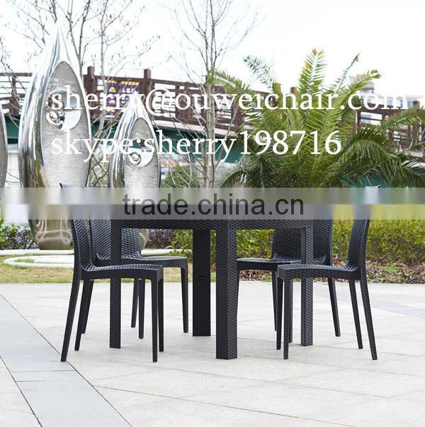 injection plastic rattan pattern chair