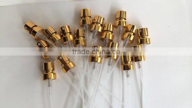 alumite pump sprayer, aluminum spray for perfume bottle, crimp neck sprayer, perfume crimp pump