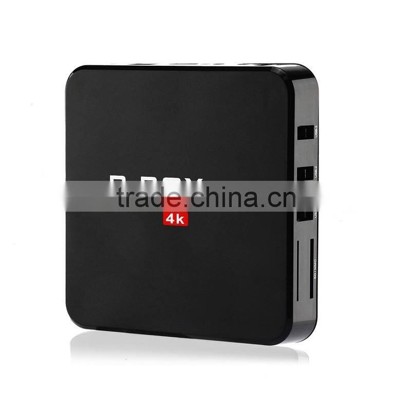 Android5.1 Bluetooth4.0 TV Set Top Box HD 4K Video Support Free Kodi16.1 2G 16G R-Box Plus Android TV Box Mini PC