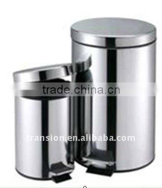 stainless trash bin