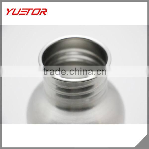 Aluminium Sports Gym Water Bottle 600ml Cycling Hiking Flask on Carabiner