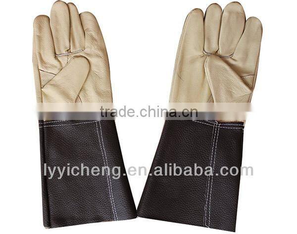 long welding gloves,long leather welding glove