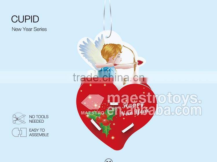 6PCS new year ornament 3d puzzle Cupid
