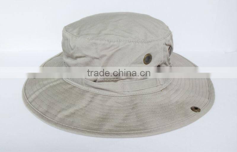 large brim foldable cotton safari hat for fishing
