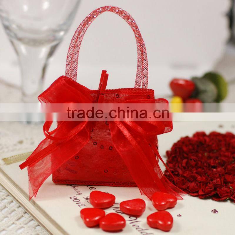 organza satin wine bags