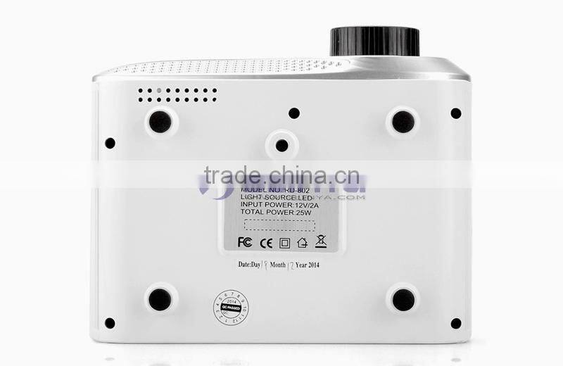 1.67 million Displayable Colors HD 1080P Projection 0.5 to 3.5 Meter 8S Mini Projector