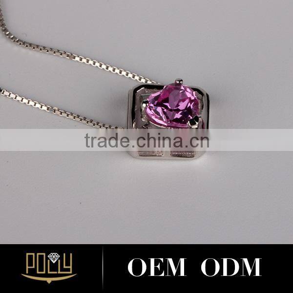 2015 Hot selling sterling silver heart diffuser necklace