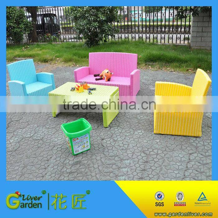 Garden furniture pe wicker outdoor modern rattan child furniture