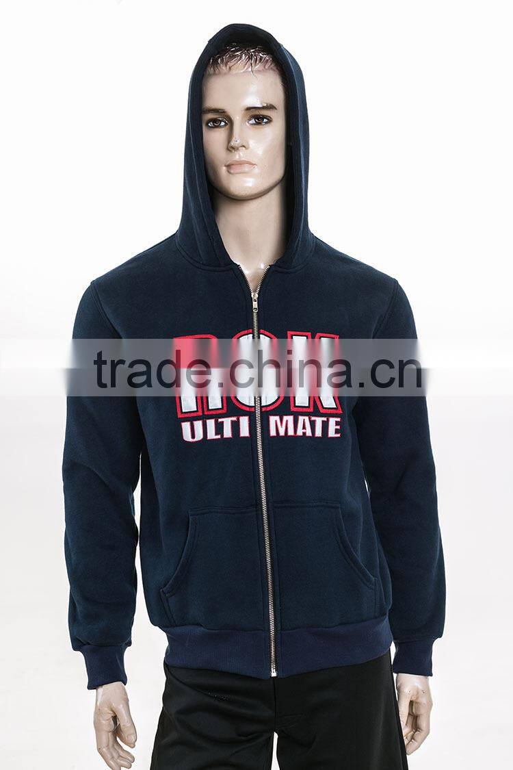 high quality wholesales 100 elasticity fleece screen printing embroidery plain black hoodie