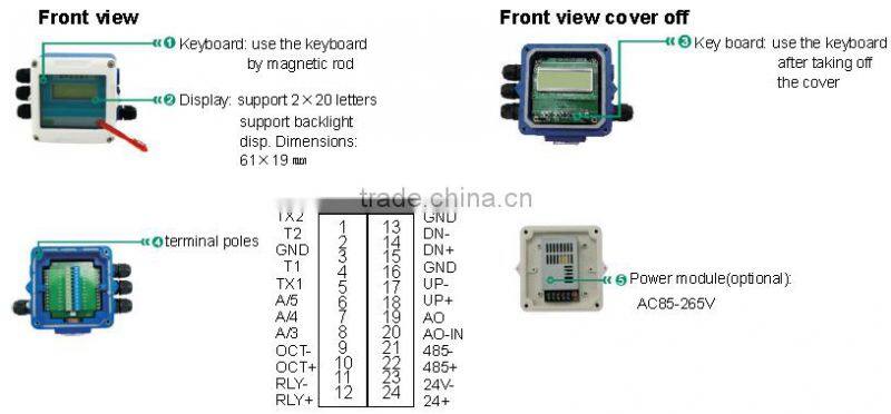 economical wireless flange type wastewater ultrasonic flow meter