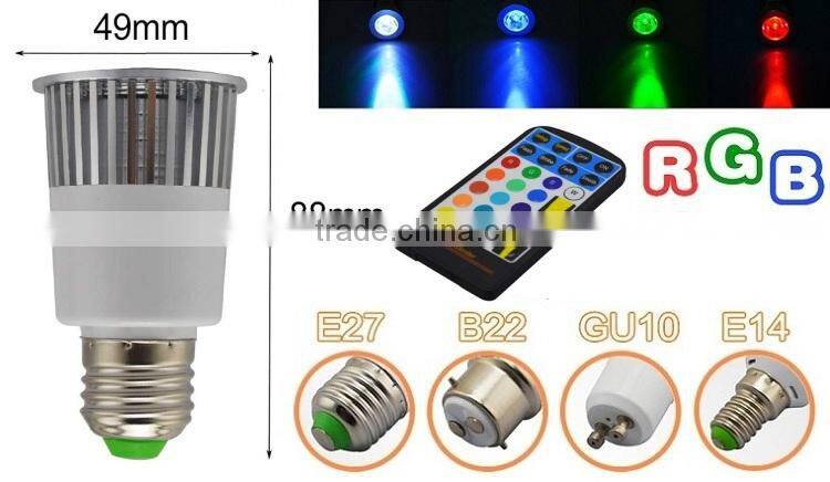 5w new design RGB LED color changing christmas decoration spotlight 2015