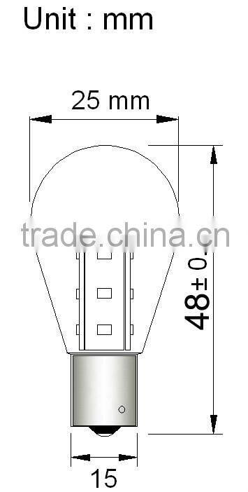 SMD 3528 Ultra Bright BAY15d auto led bulb