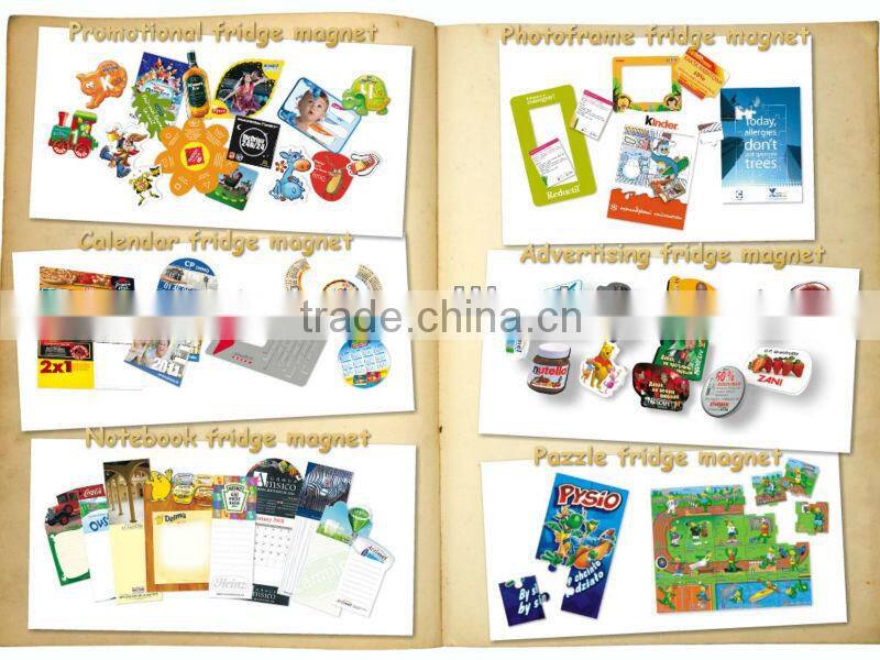 Custom promotional business card calendar fridge magnet