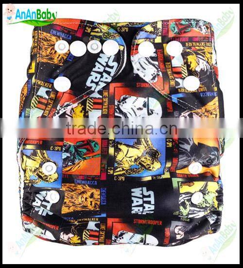 Cuties Cartoon Character All In One Comfortable Best Baby Cloth Diapers