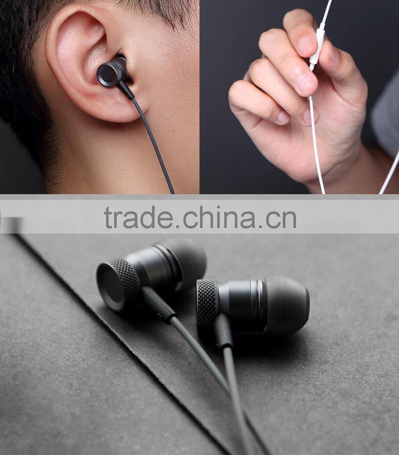 Original ROCK Mula Stereo Earphone in-ear Headphone Handsfree with Mic For SAMSUNG For iPhone Universal Earbud MT-4381