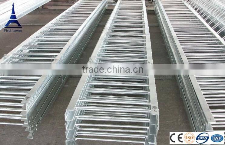 Galvanized steel transmission pole