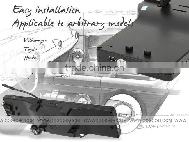 5 inch HD Car DVR with hd 720P and 180 degrees