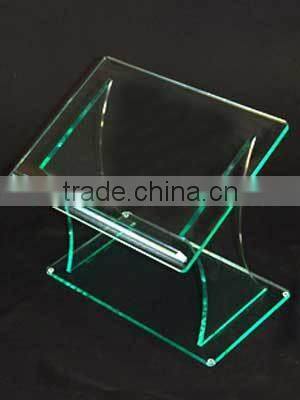GH-R128 clear acrylic reading standing for podium ,acrylic book holder