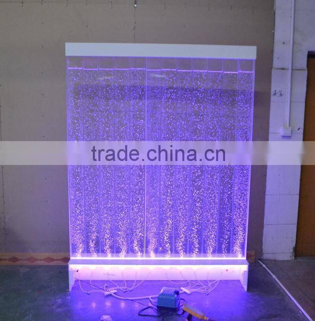 2015 hotselling house decorative acrylic LED water bubble wall