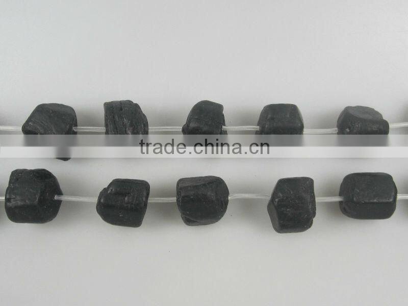 wholesale gemstone row stone black tourmaline stone natural rough black tourmaline