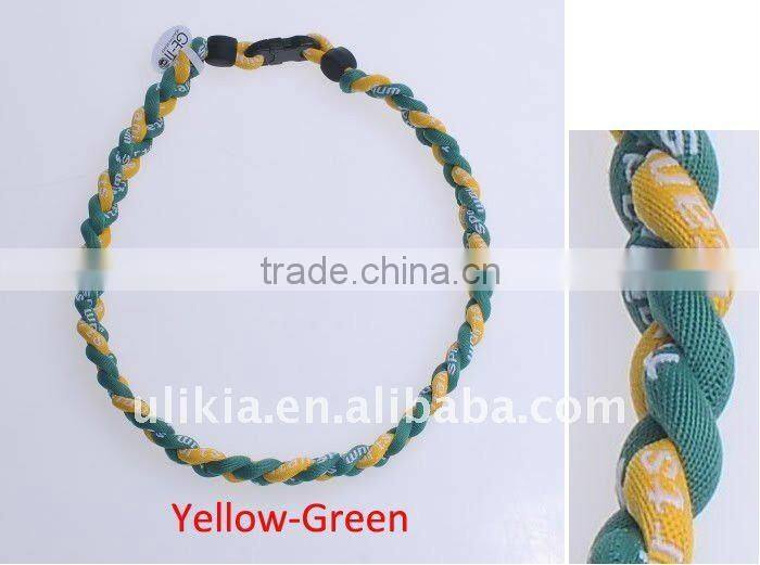 Germanium Titanium Baseball Sport Necklaces in Tornado style