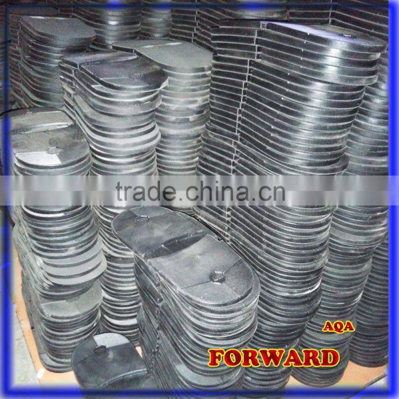 China producer high abrasion 6mm 8mm thick rubber heels