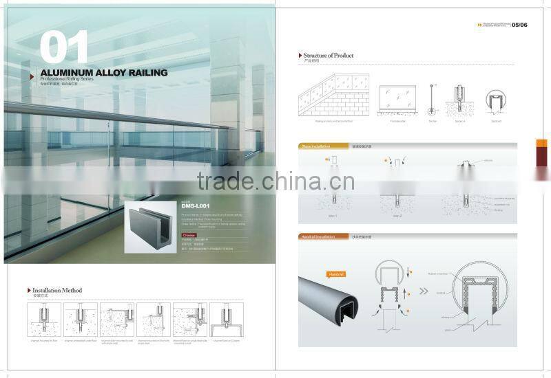 handrail plexiglass/balcony handrail height from demose