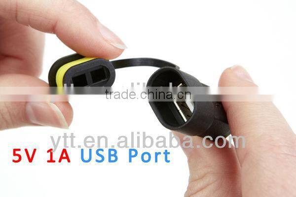 100% factory New design motorbike USB power supply output 5v 1000mA