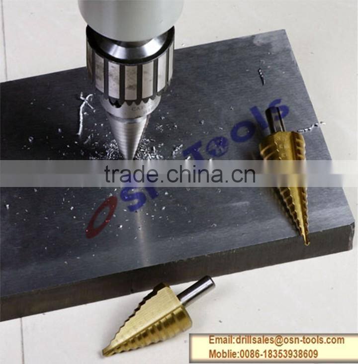 High Performance HSS Step Drill for Metal Drilling Use