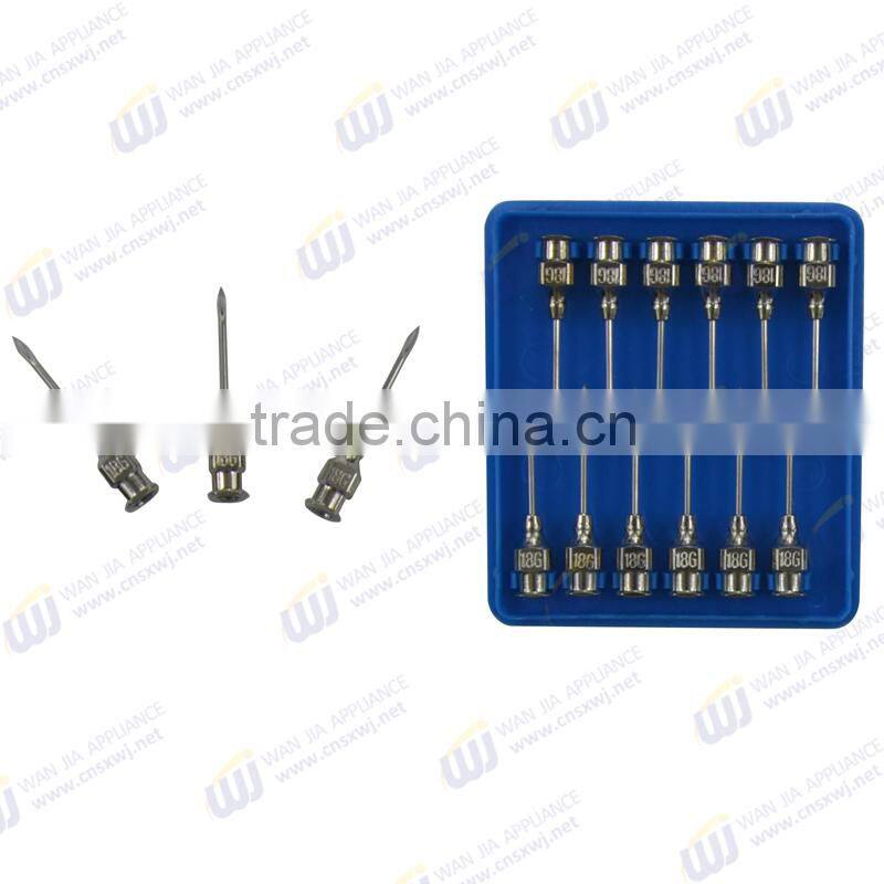 WJ307 13mm hub luer lock SS cannula veterinary needles